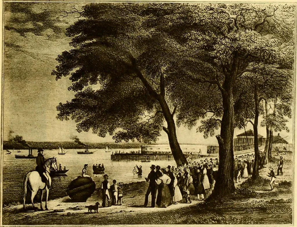 An illustration from The iconography of Manhattan Island, 1498-1909 : compiled from original sources and illustrated by photo-intaglio reproductions of important maps, plans, views, and documents in public and private collections, 1915, leaf 713