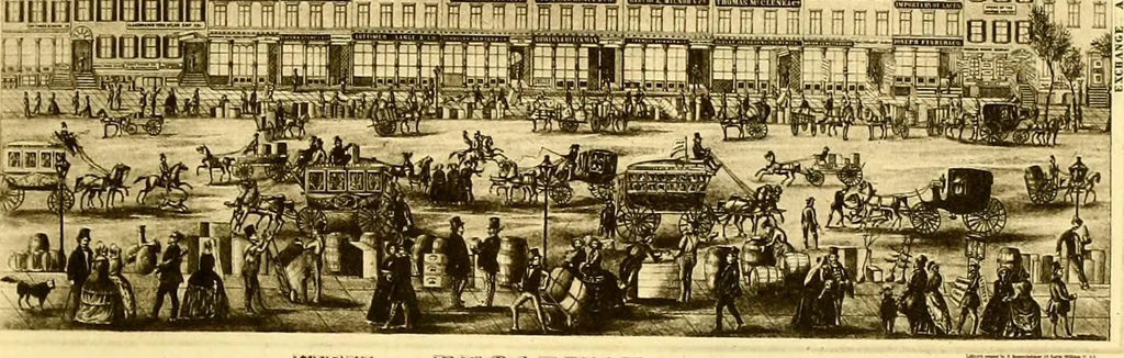 An illustration from The iconography of Manhattan Island, 1498-1909 : compiled from original sources and illustrated by photo-intaglio reproductions of important maps, plans, views, and documents in public and private collections, 1915, leaf 727