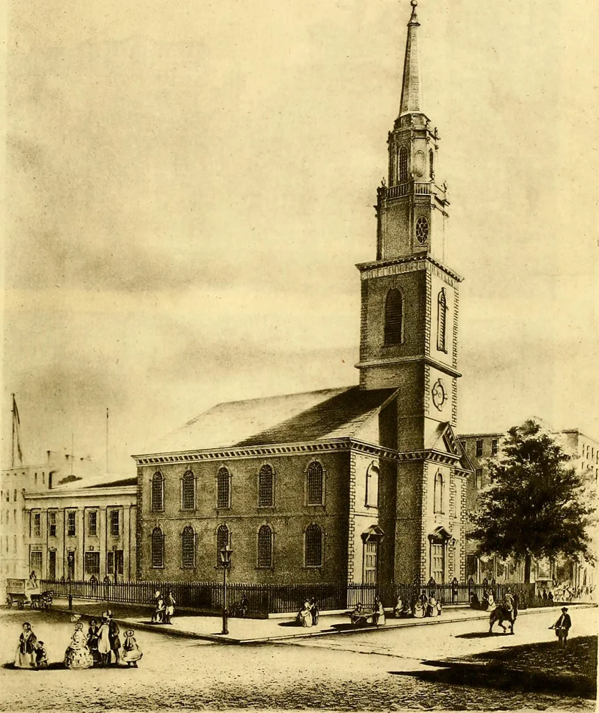 An illustration from The iconography of Manhattan Island, 1498-1909 : compiled from original sources and illustrated by photo-intaglio reproductions of important maps, plans, views, and documents in public and private collections, 1915, leaf 729
