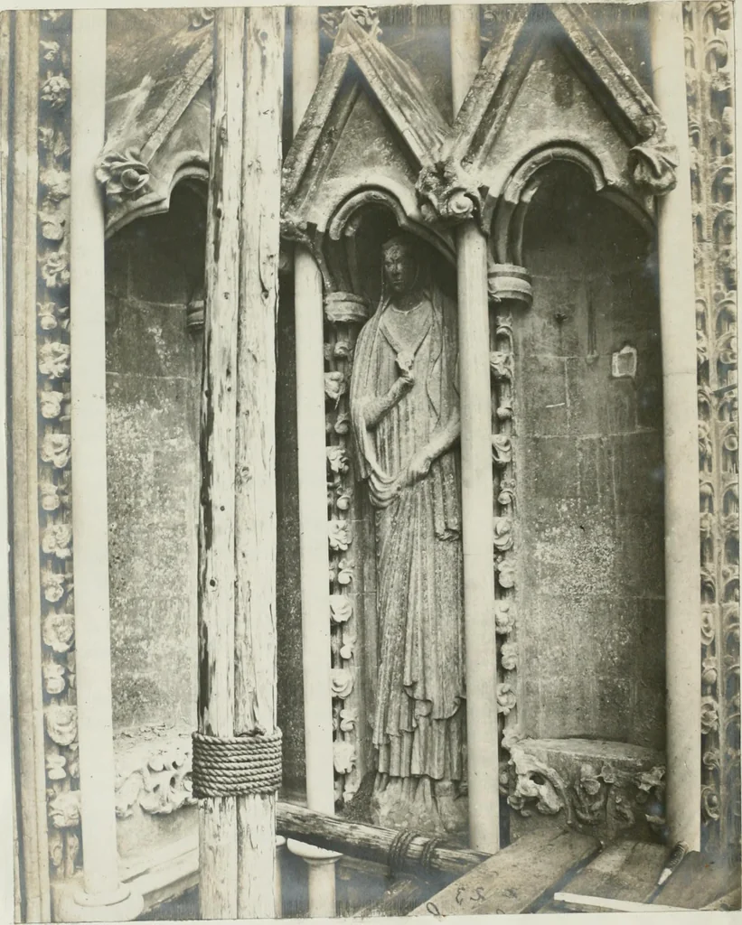 An illustration from Iconography of the west front of Wells cathedral, with an appendix on the sculptures of other medieval churches in England;, 1851, leaf 129
