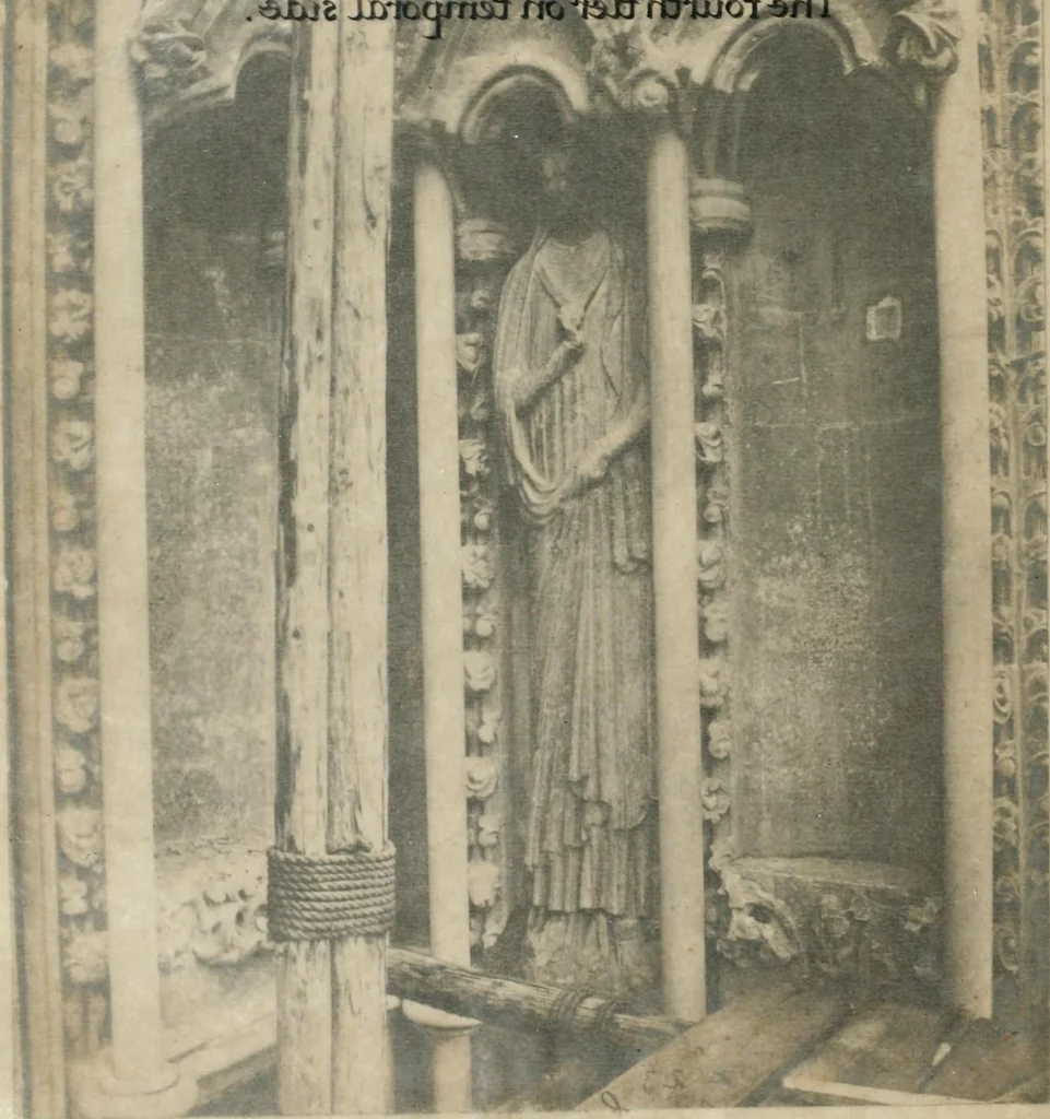 An illustration from Iconography of the west front of Wells cathedral, with an appendix on the sculptures of other medieval churches in England;, 1851, leaf 131