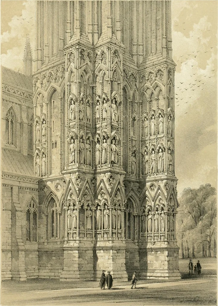 An illustration from Iconography of the west front of Wells cathedral, with an appendix on the sculptures of other medieval churches in England;, 1851, leaf 310