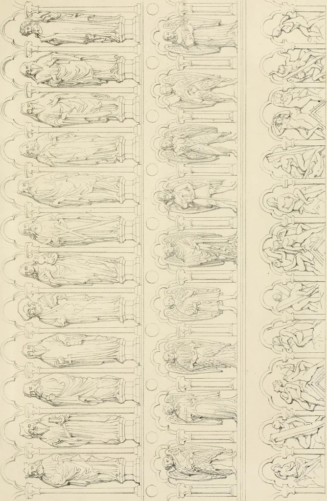 An illustration from Iconography of the west front of Wells cathedral, with an appendix on the sculptures of other medieval churches in England;, 1851, leaf 312