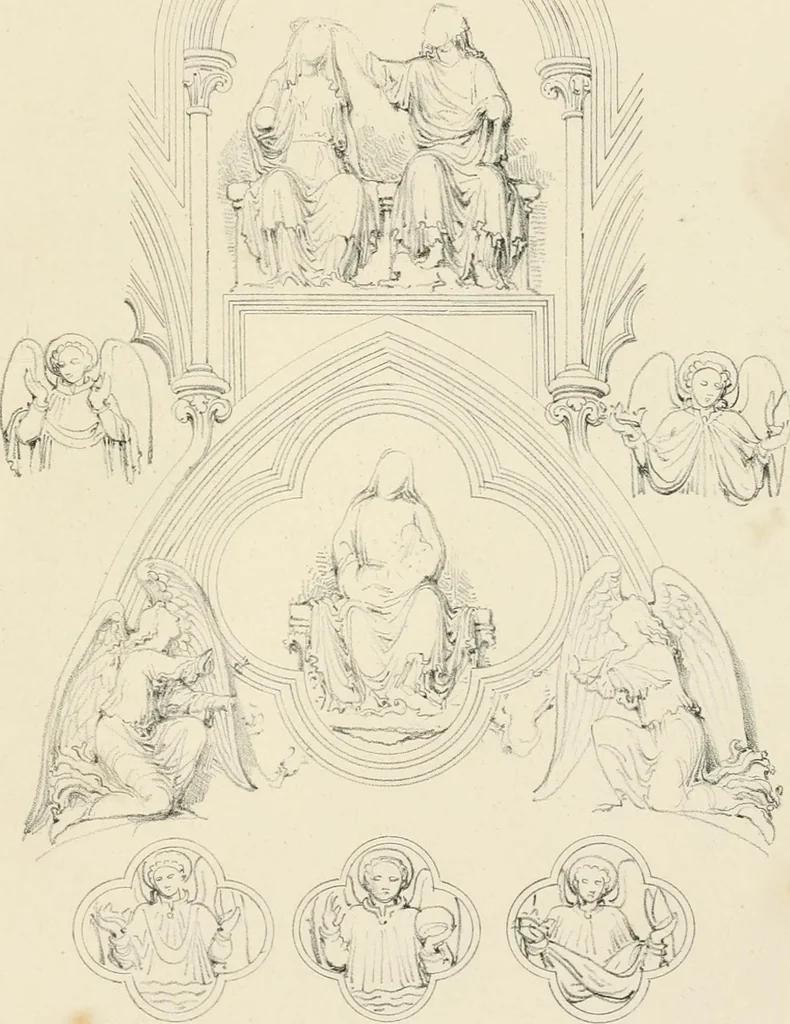 An illustration from Iconography of the west front of Wells cathedral, with an appendix on the sculptures of other medieval churches in England;, 1851, leaf 314