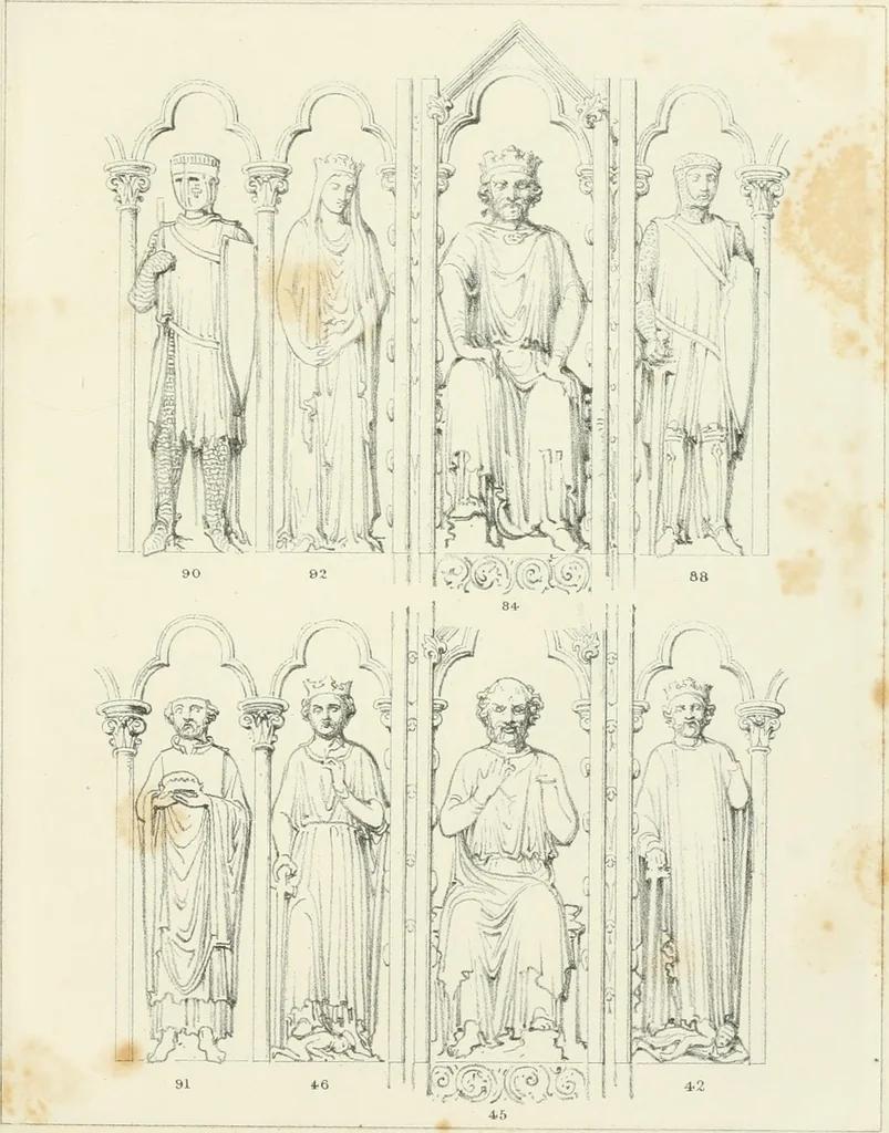 An illustration from Iconography of the west front of Wells cathedral, with an appendix on the sculptures of other medieval churches in England;, 1851, leaf 316