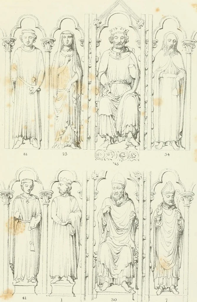 An illustration from Iconography of the west front of Wells cathedral, with an appendix on the sculptures of other medieval churches in England;, 1851, leaf 318