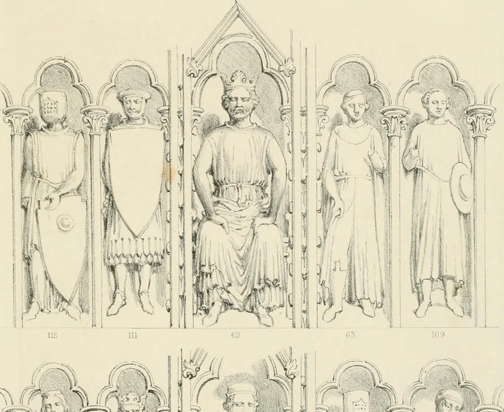 An illustration from Iconography of the west front of Wells cathedral, with an appendix on the sculptures of other medieval churches in England;, 1851, leaf 322