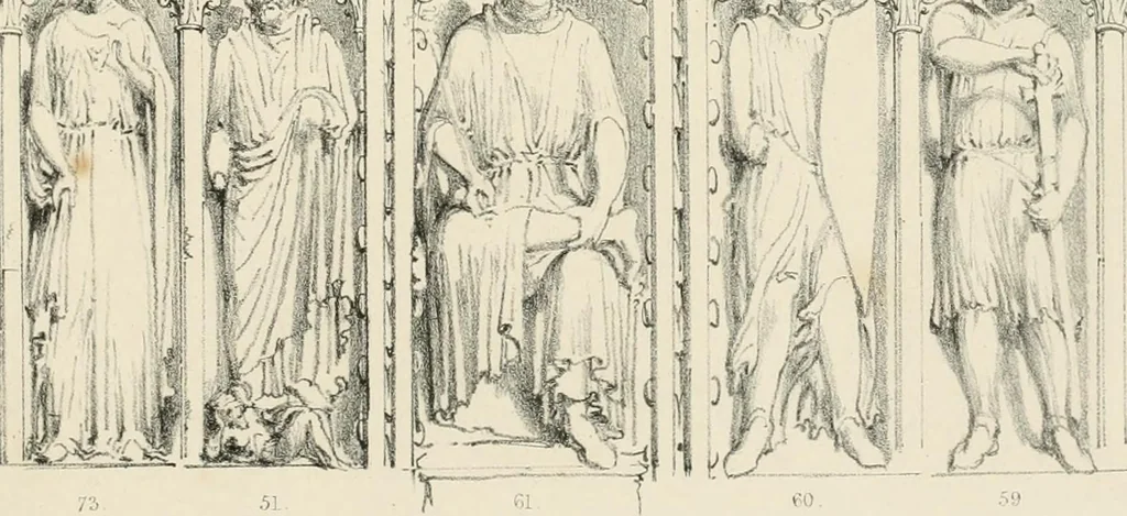 An illustration from Iconography of the west front of Wells cathedral, with an appendix on the sculptures of other medieval churches in England;, 1851, leaf 322