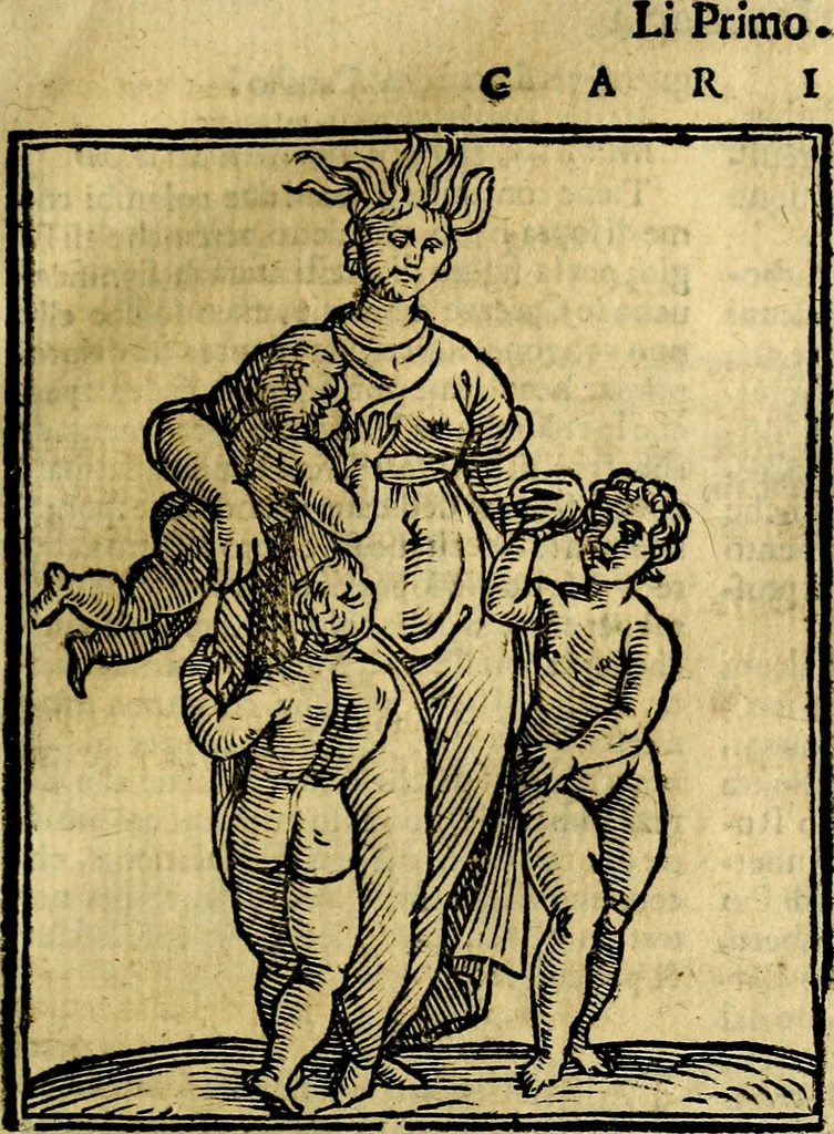 An illustration from Iconologia, 1645, leaf 156
