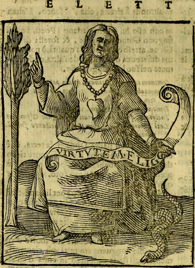 An illustration from Iconologia, 1645, leaf 245