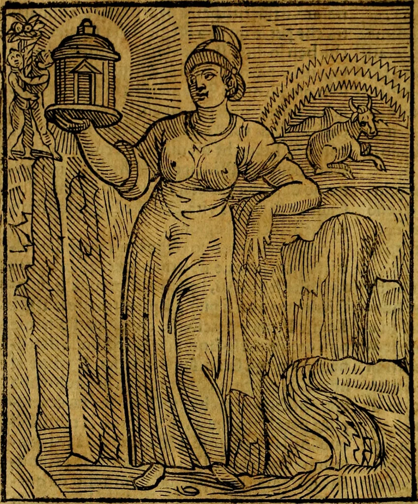An illustration from Iconologia, 1645, leaf 395