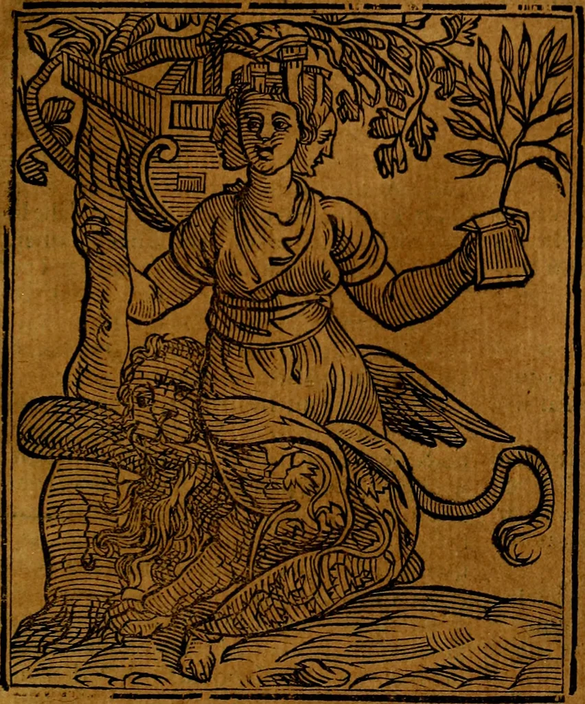 An illustration from Iconologia, 1645, leaf 408