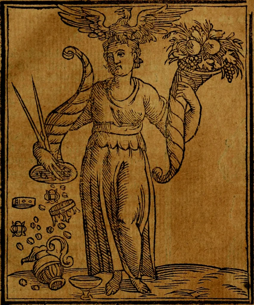 An illustration from Iconologia, 1645, leaf 444