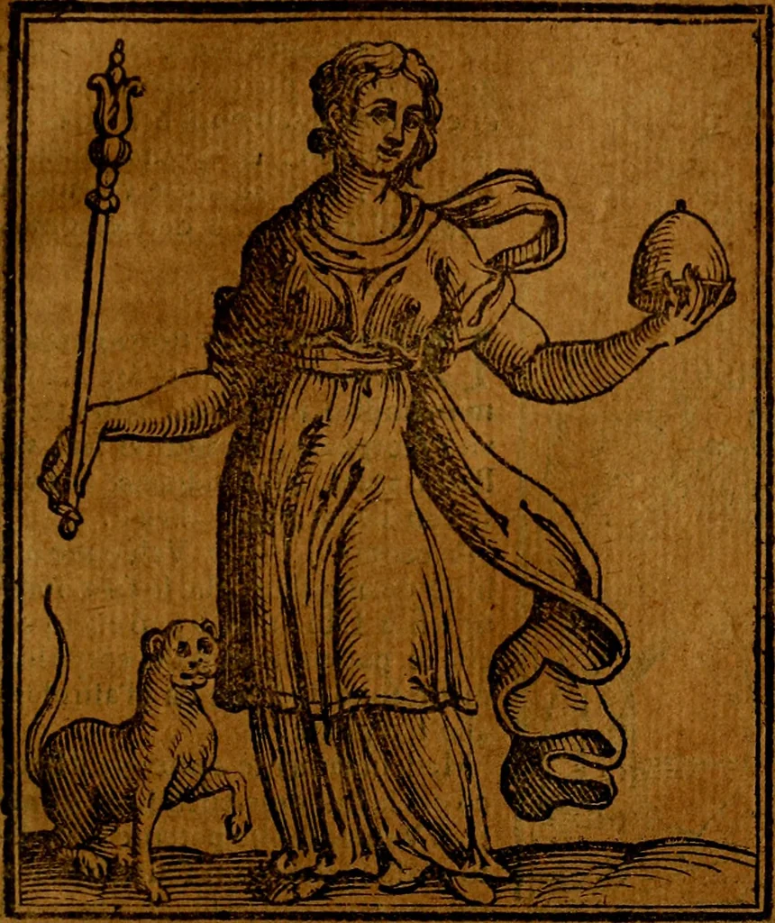 An illustration from Iconologia, 1645, leaf 446