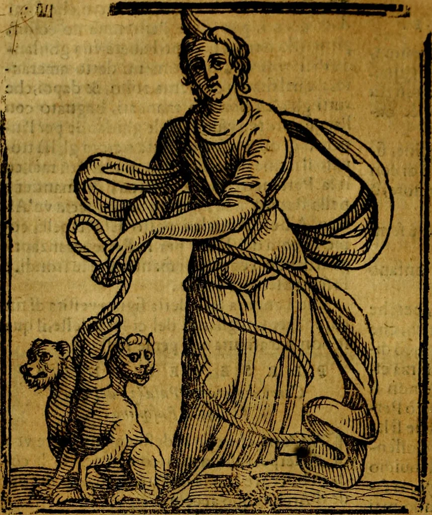 An illustration from Iconologia, 1645, leaf 555