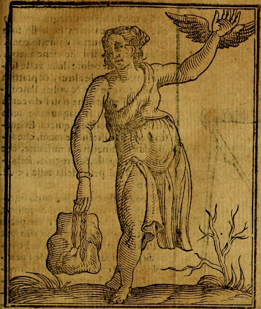An illustration from Iconologia, 1645, leaf 566