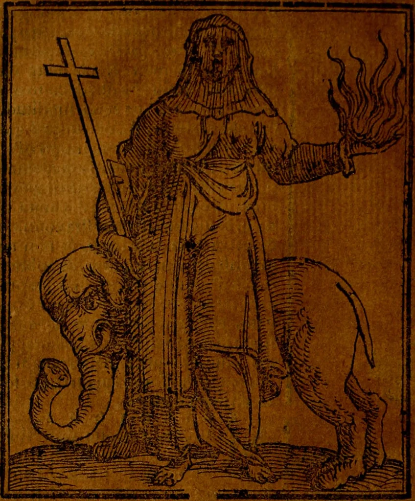 An illustration from Iconologia, 1645, leaf 593
