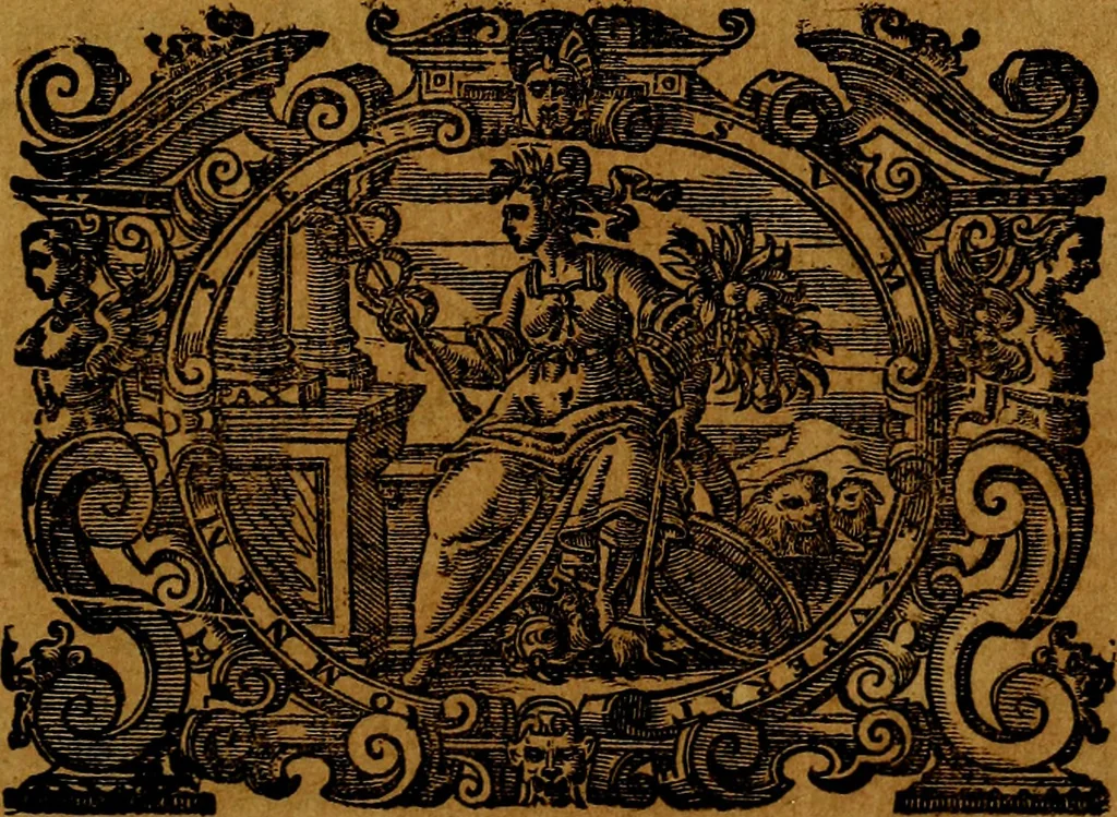 An illustration from Iconologia, 1645, leaf 6