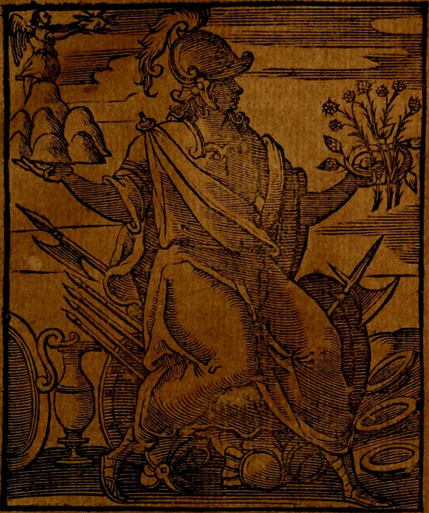 An illustration from Iconologia, 1645, leaf 606