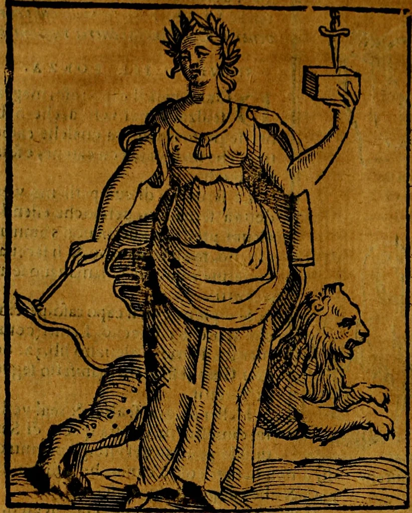 An illustration from Iconologia, 1645, leaf 641
