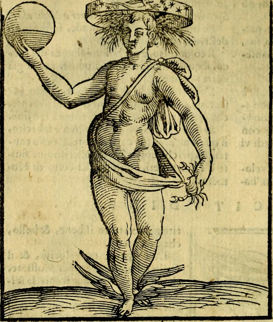 An illustration from Iconologia, 1645, leaf 655