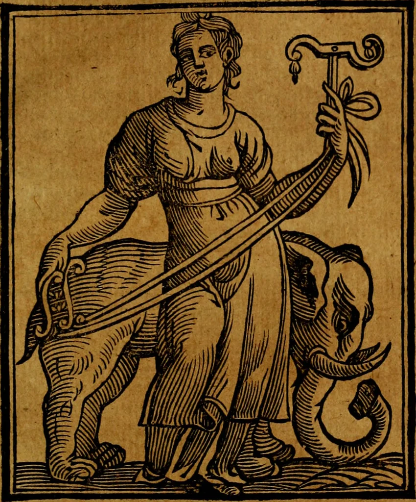 An illustration from Iconologia, 1645, leaf 692
