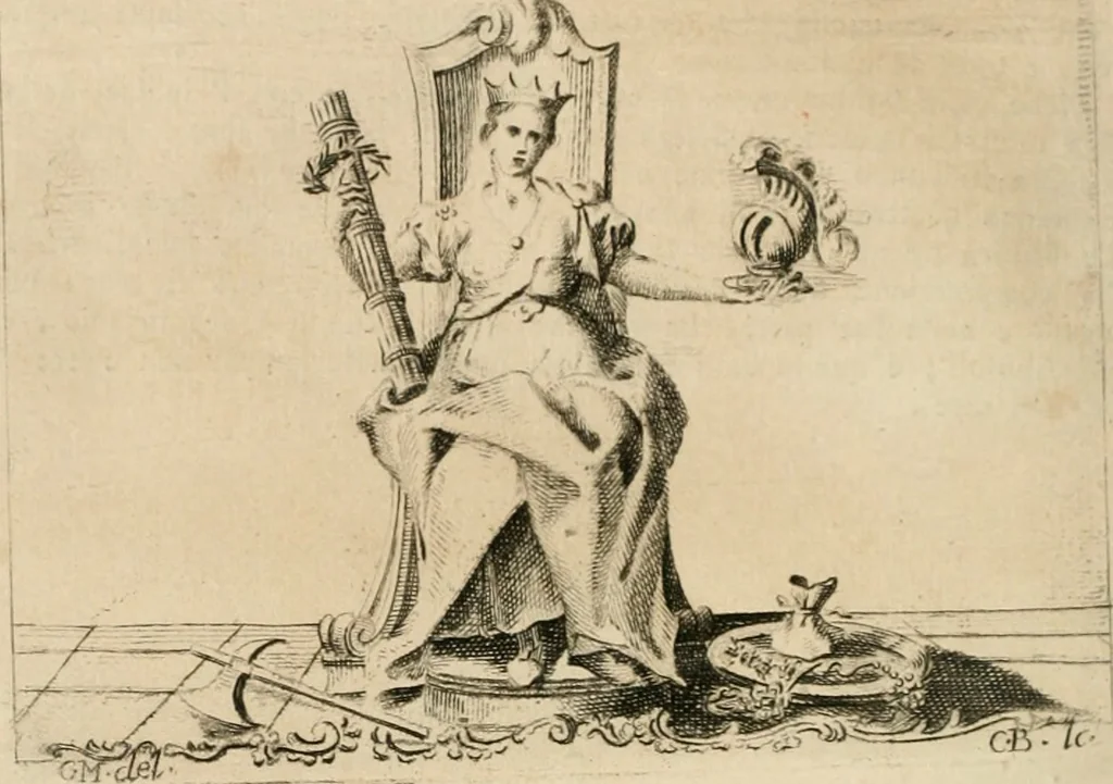 An illustration from Iconologia, 1764, leaf 215