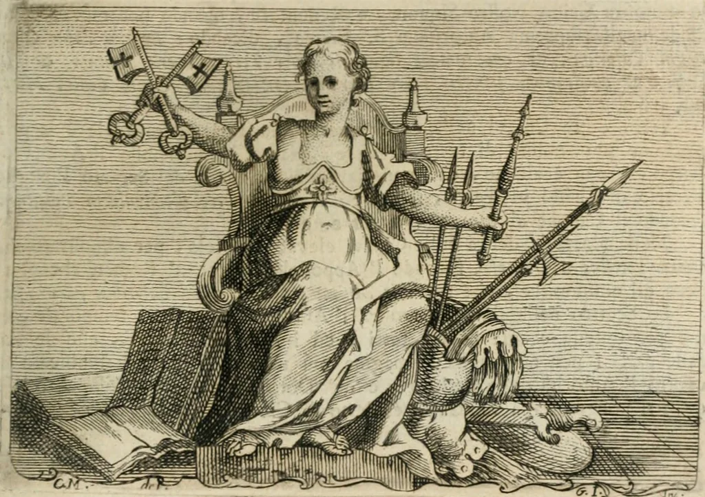 An illustration from Iconologia, 1764, leaf 246