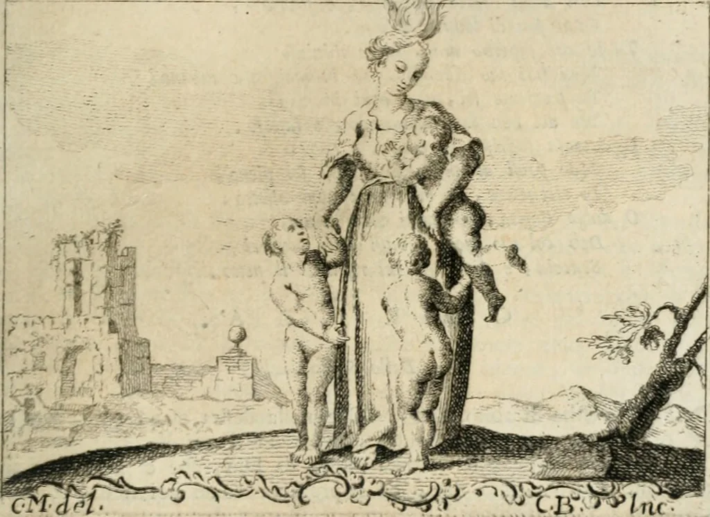 An illustration from Iconologia, 1764, leaf 342
