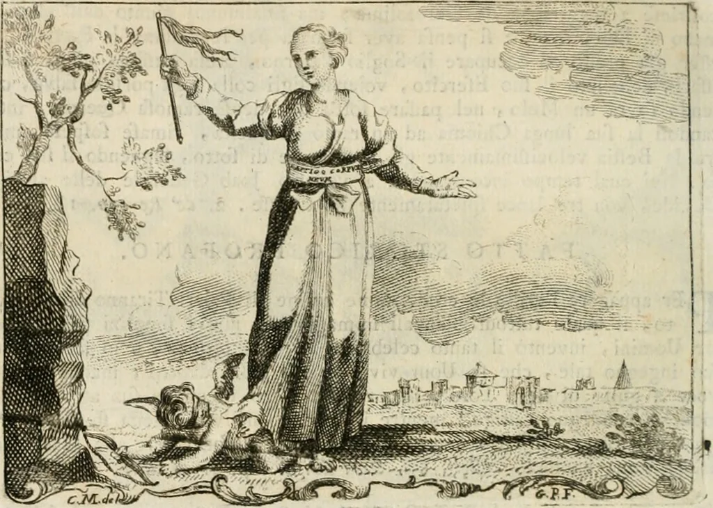 An illustration from Iconologia, 1764, leaf 387