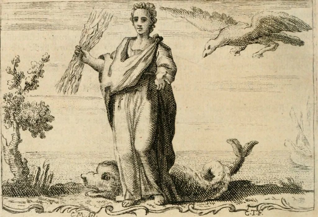 An illustration from Iconologia, 1764, leaf 395