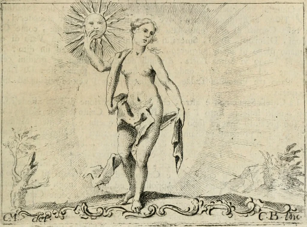 An illustration from Iconologia, 1764, leaf 396