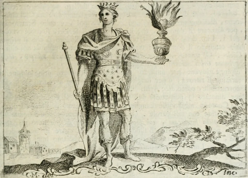 An illustration from Iconologia, 1764, leaf 414