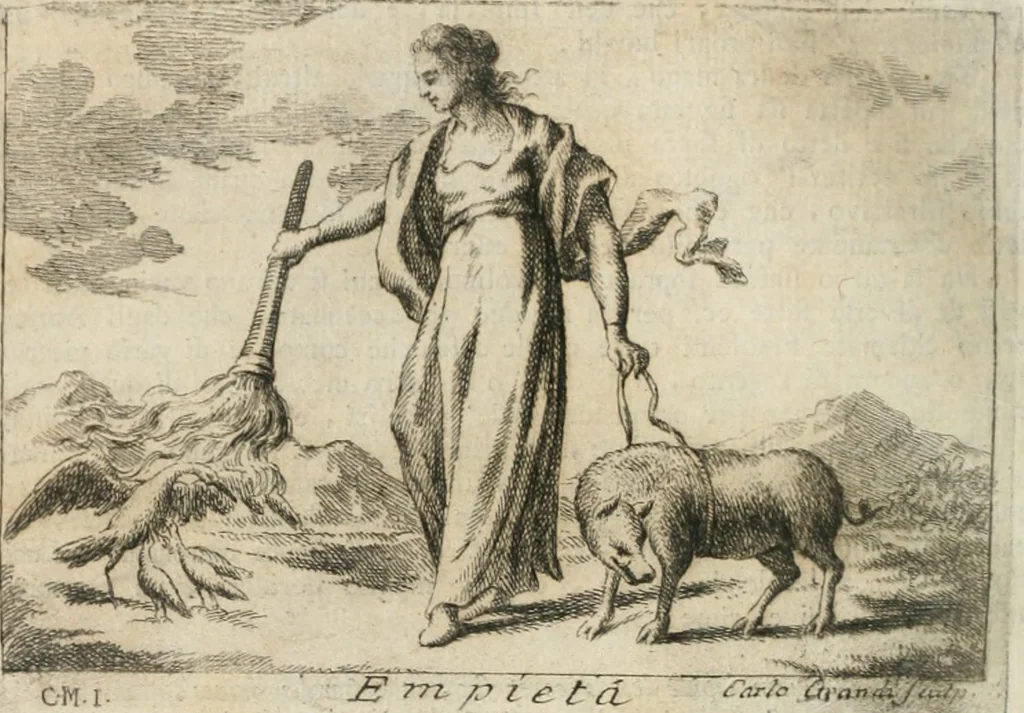An illustration from Iconologia, 1764, leaf 333