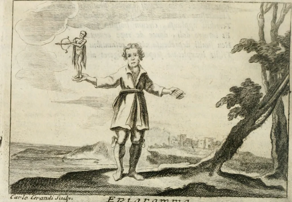 An illustration from Iconologia, 1764, leaf 345