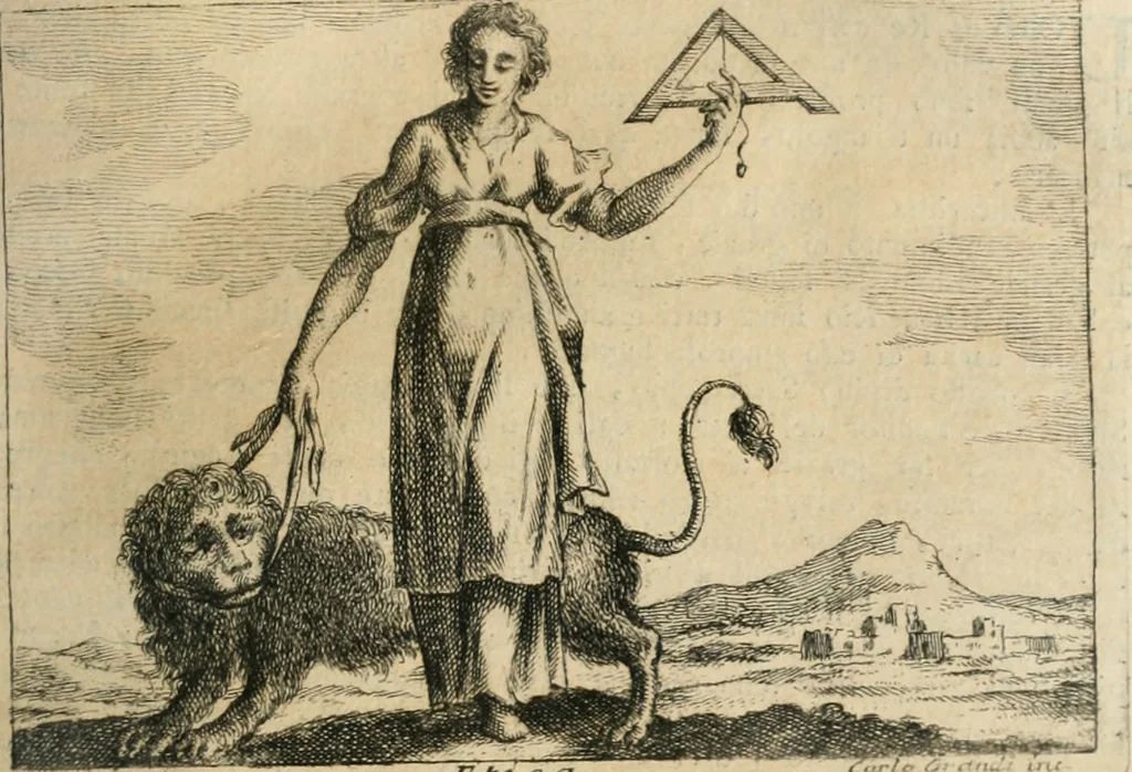 An illustration from Iconologia, 1764, leaf 394