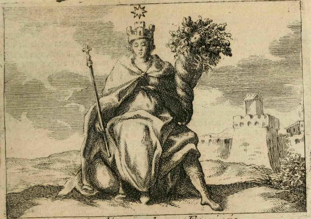 An illustration from Iconologia, 1764, leaf 346