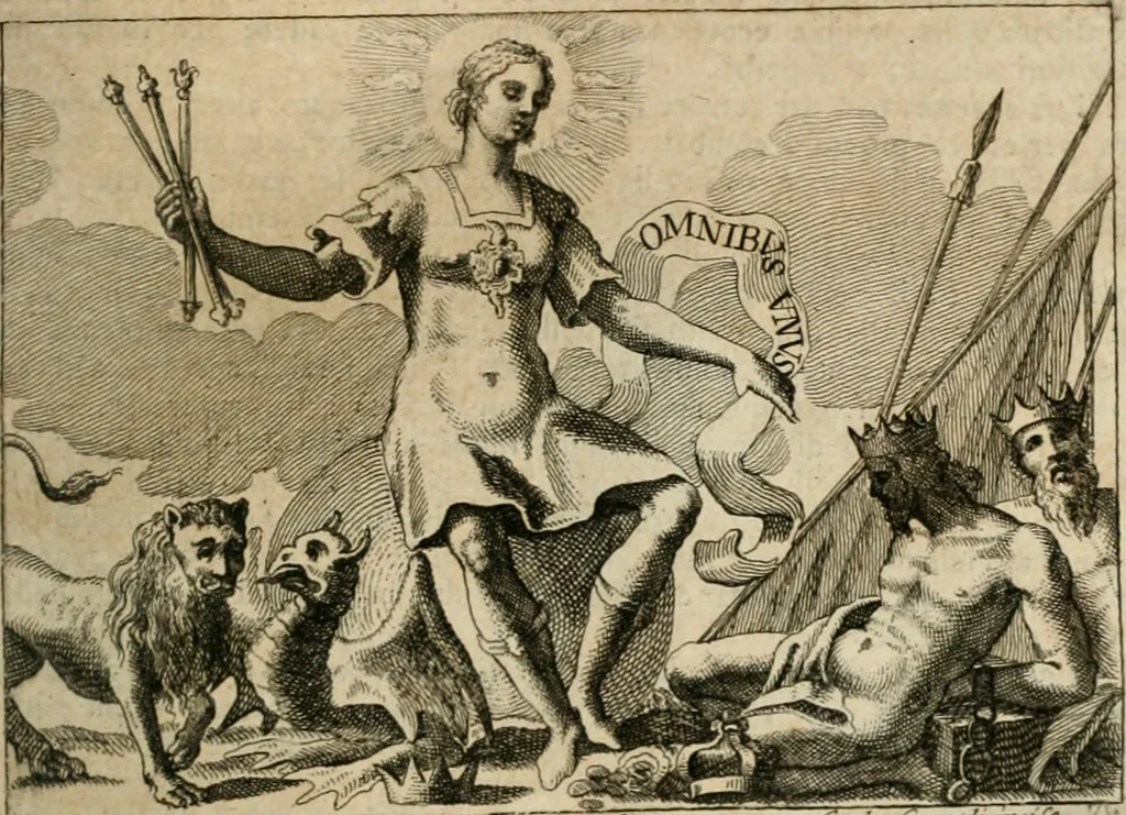 An illustration from Iconologia, 1764, leaf 160