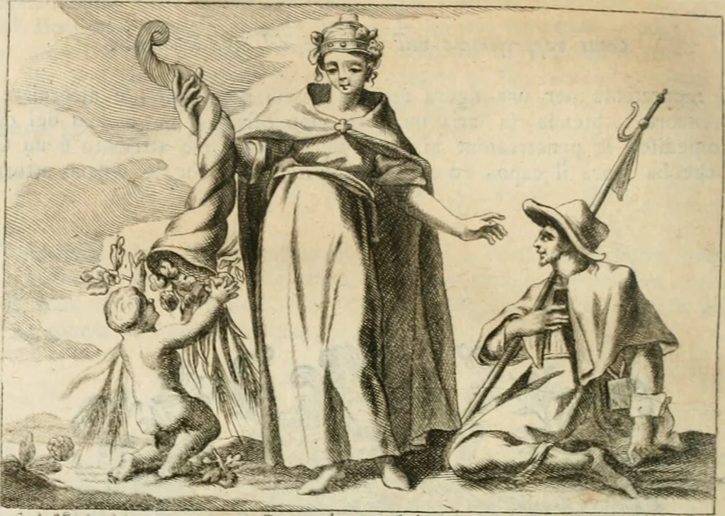 An illustration from Iconologia, 1764, leaf 323