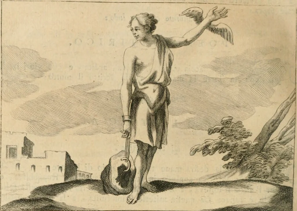 An illustration from Iconologia, 1764, leaf 401