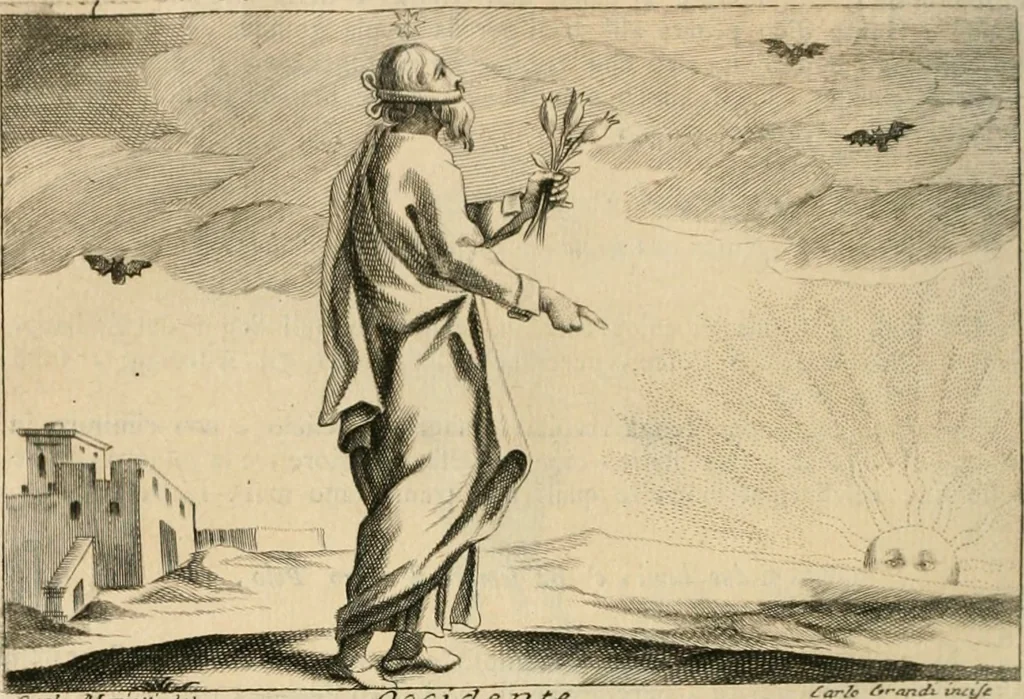 An illustration from Iconologia, 1764, leaf 343