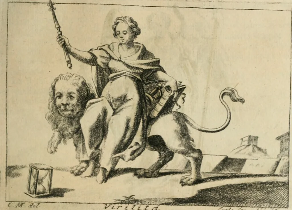 An illustration from Iconologia, 1764, leaf 376