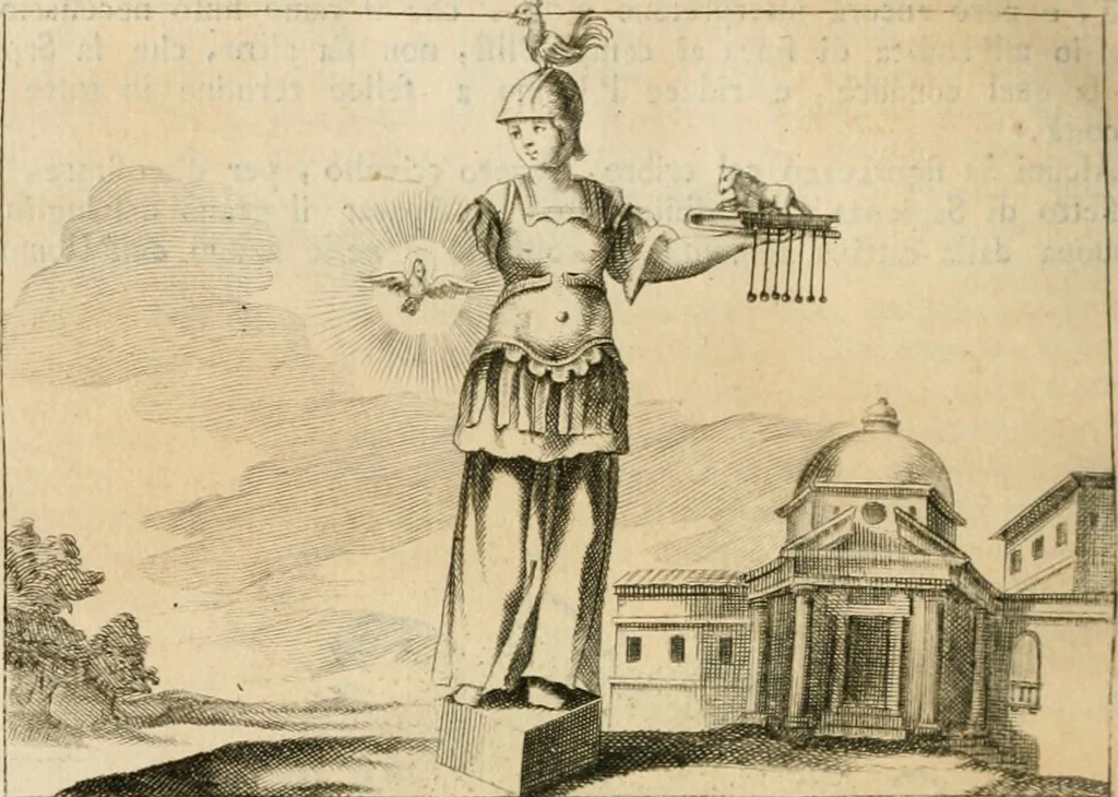 An illustration from Iconologia, 1764, leaf 73