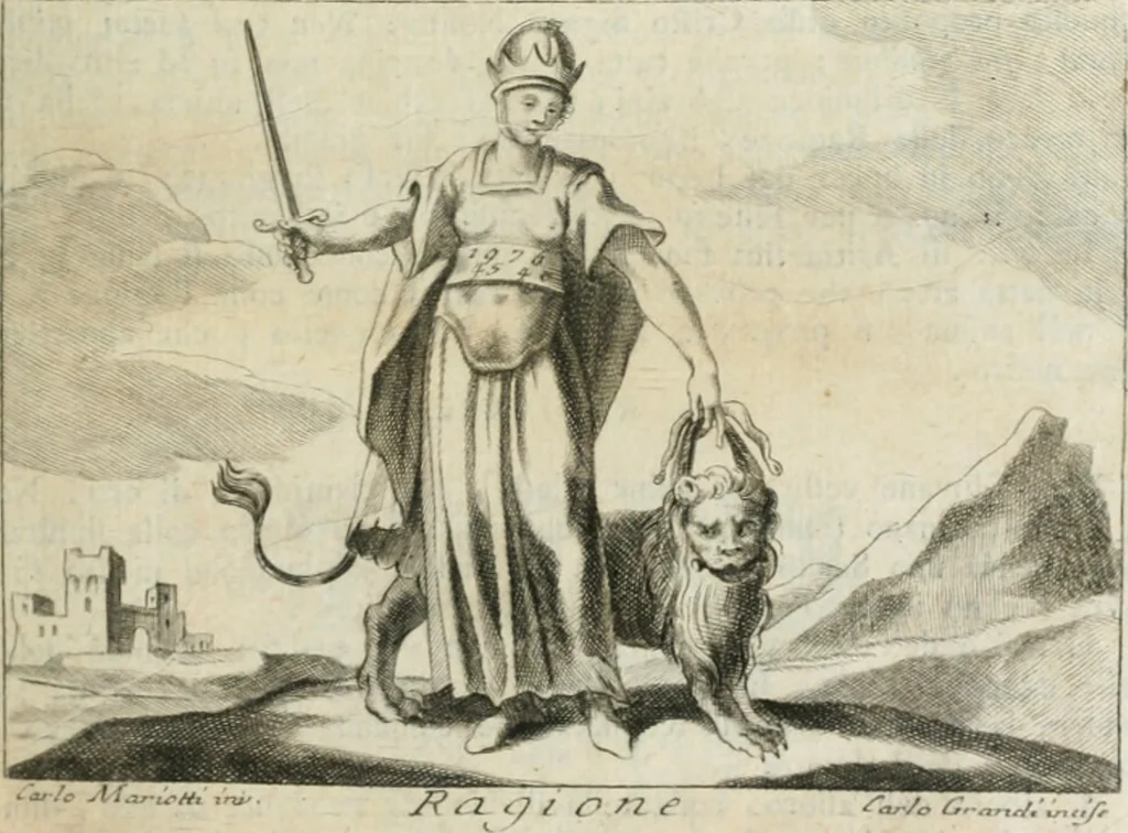 An illustration from Iconologia, 1764, leaf 8