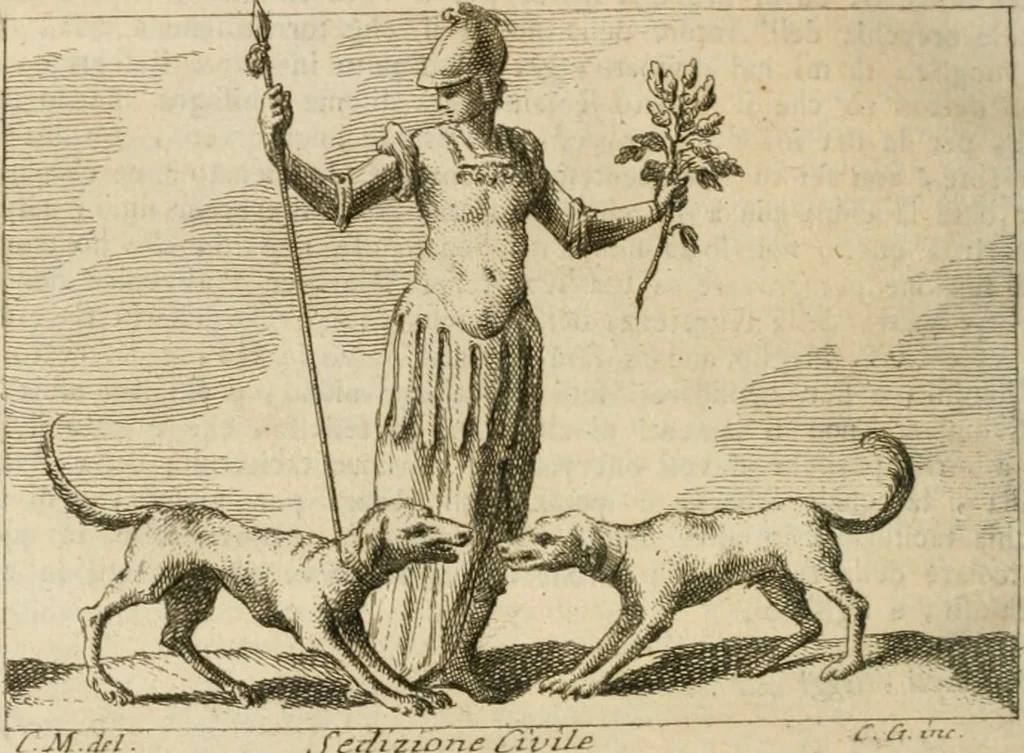 An illustration from Iconologia, 1764, leaf 97