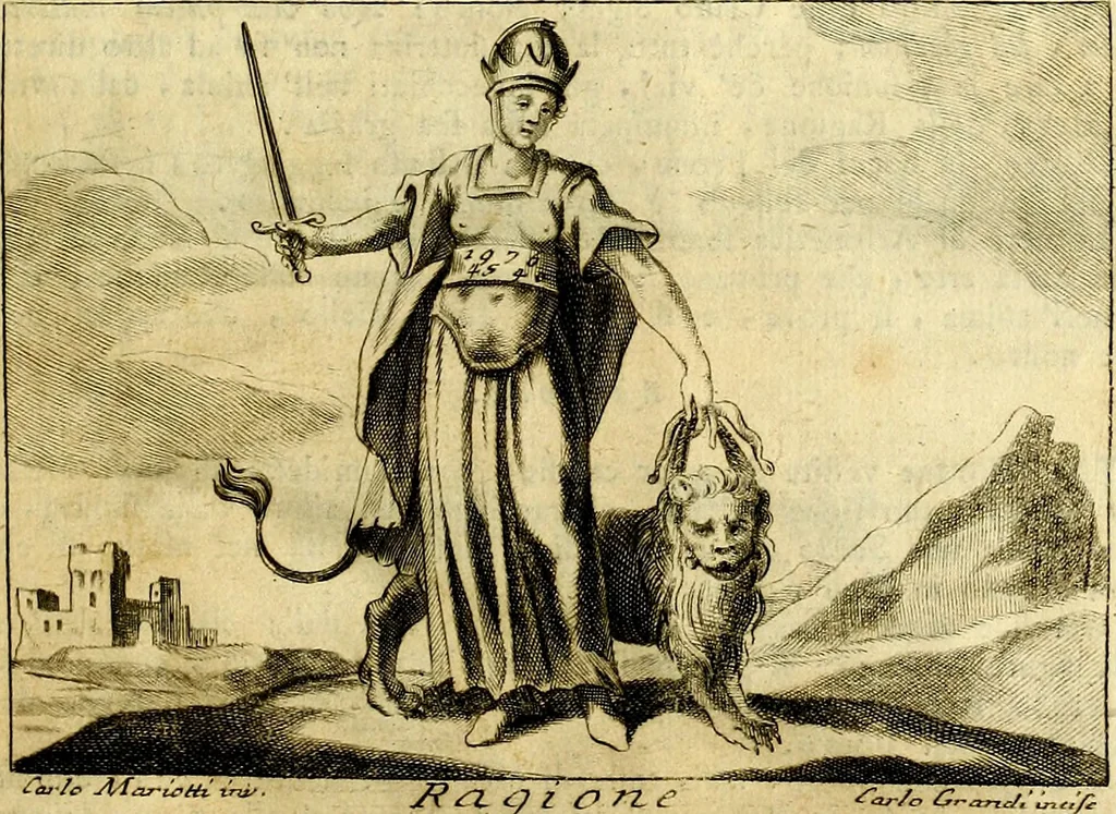 An illustration from Iconologia, 1764, leaf 8