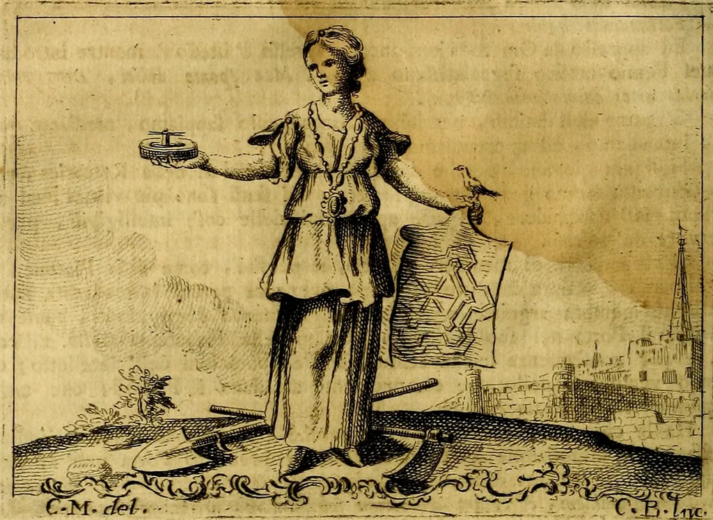 An illustration from Iconologia, 1764, leaf 203