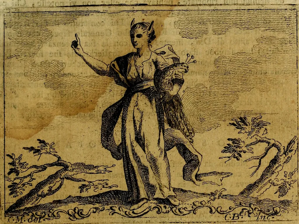 An illustration from Iconologia, 1764, leaf 218