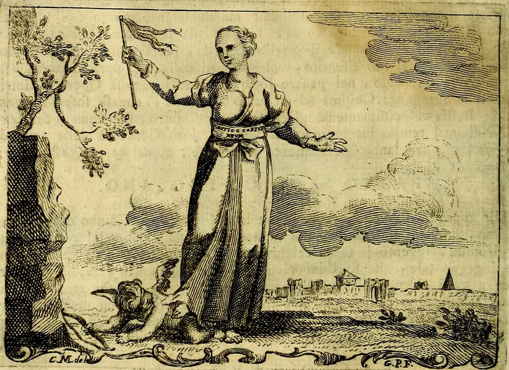 An illustration from Iconologia, 1764, leaf 387