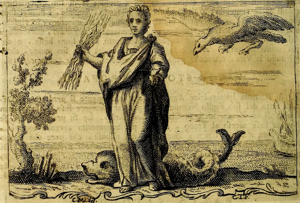 An illustration from Iconologia, 1764, leaf 395